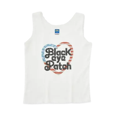 Black Eye Patch x MOUSSY Lace Tank Top "White"