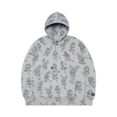 Jordan A ma maniere Allover Print Fleece Hoodie "Obsidian Mist"