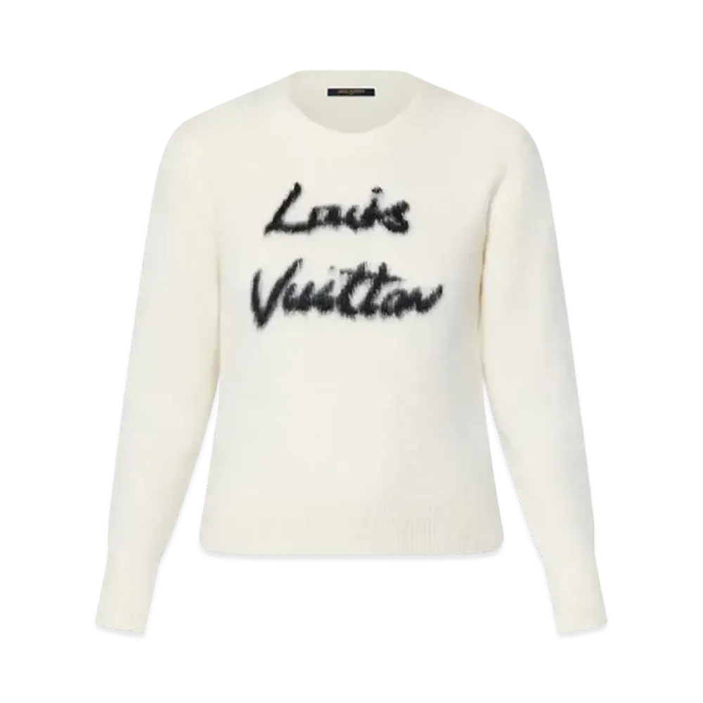 Louis Vuitton Brushed Knit Pullover "Milky White"