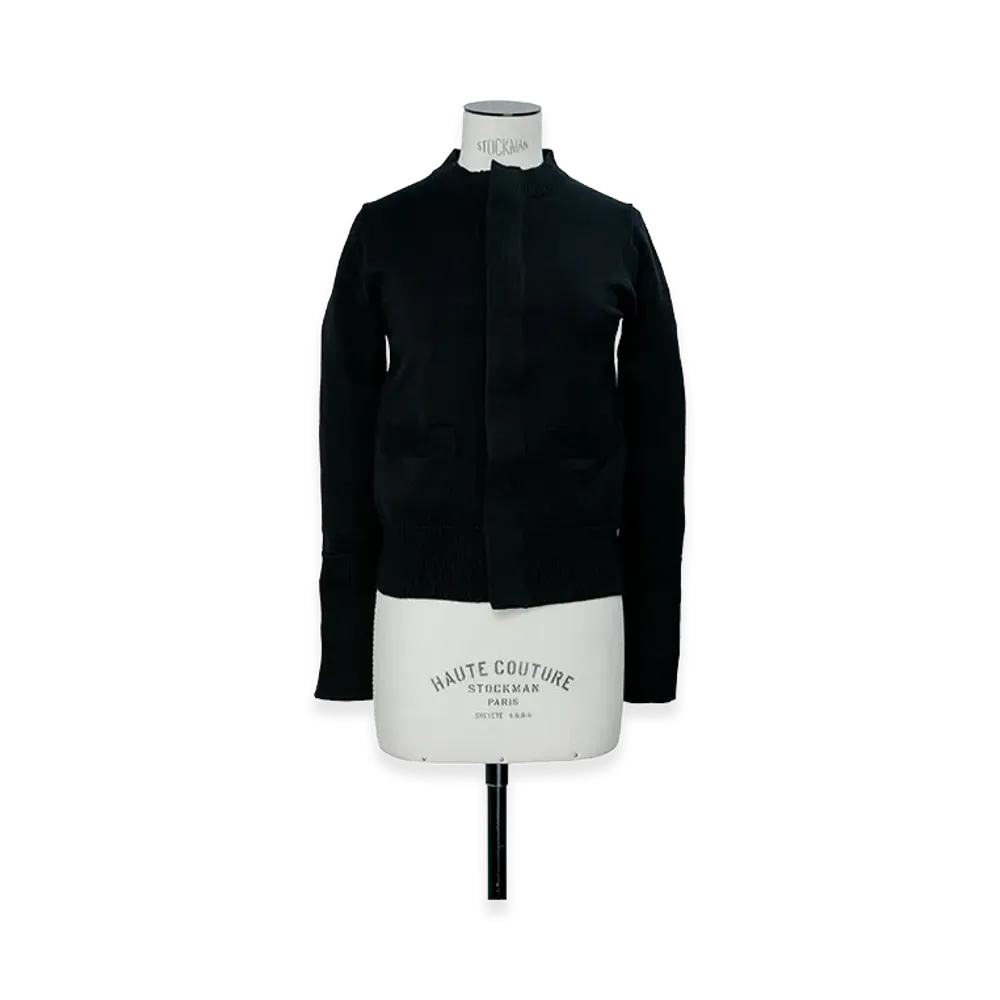 sacai Cotton Cashmere Knit Cardigan "Black"