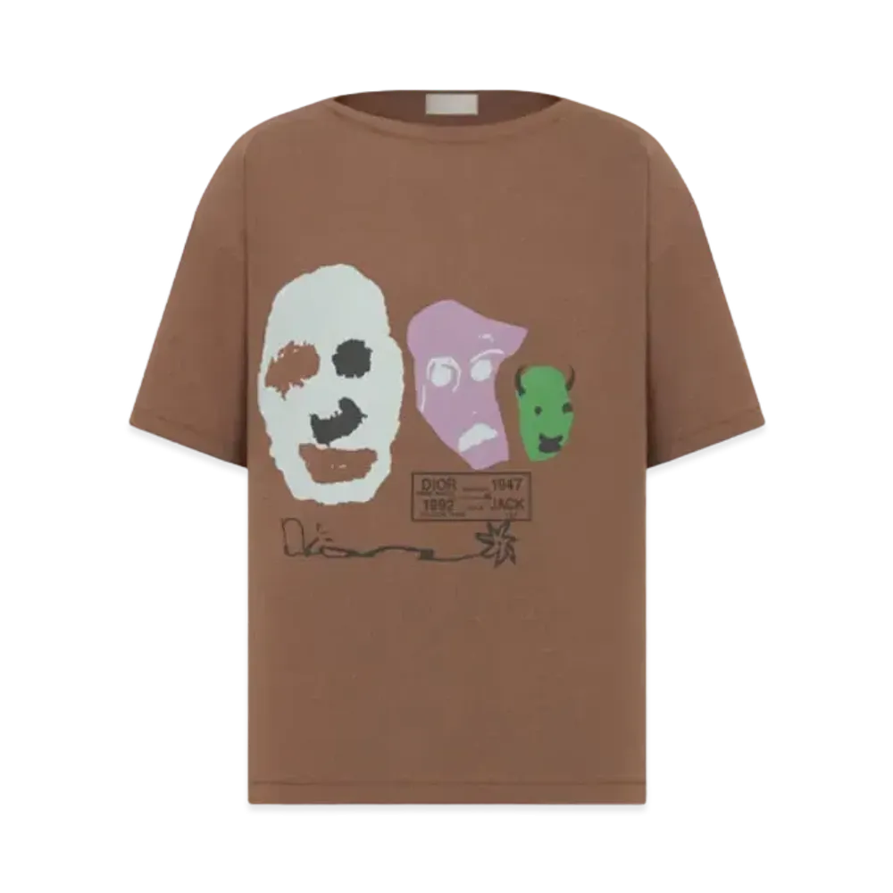 Dior x Cactus Jack Oversize T -Shirt "Coffee Brown"