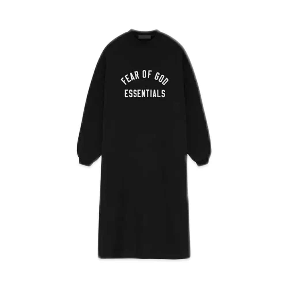 FEAR OF GOD Essentials Women's Fleece Crewneck Dress "Black"