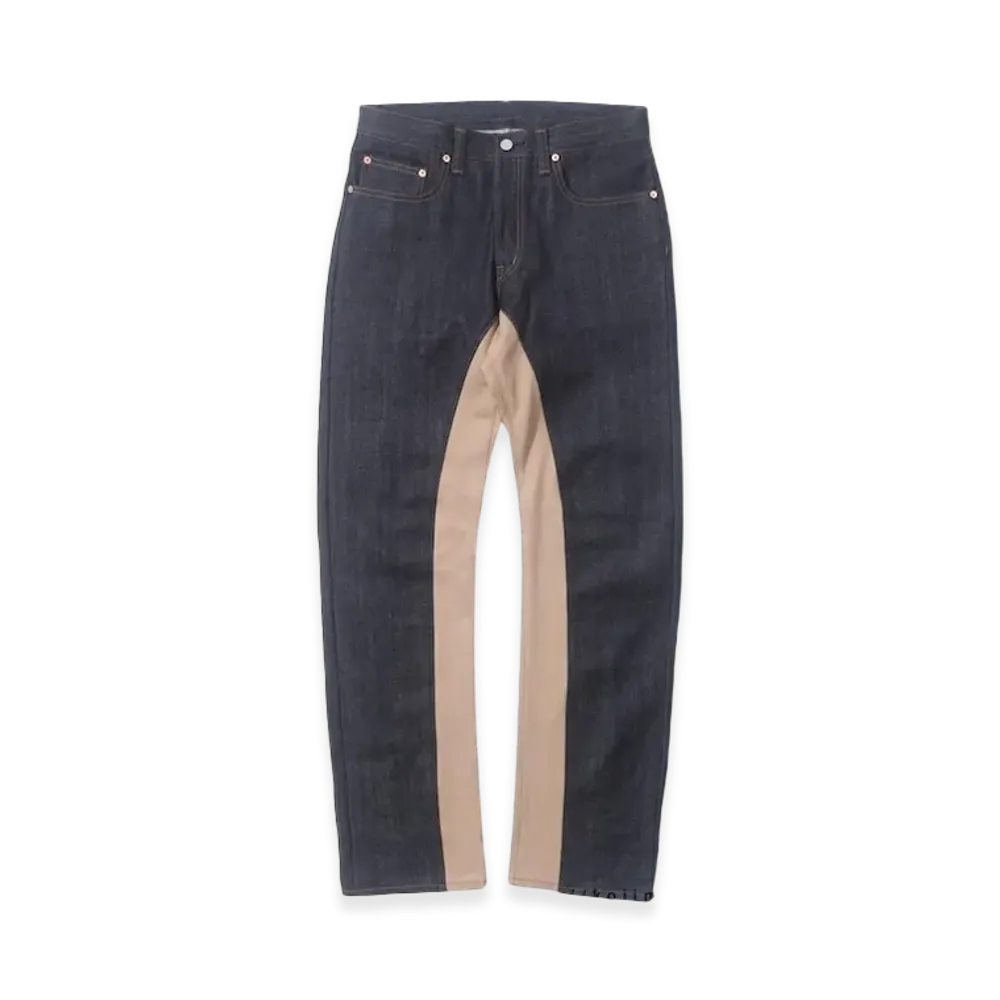 Kojima Jeans Honda Monkey Pants "Indigo/BeigeA"