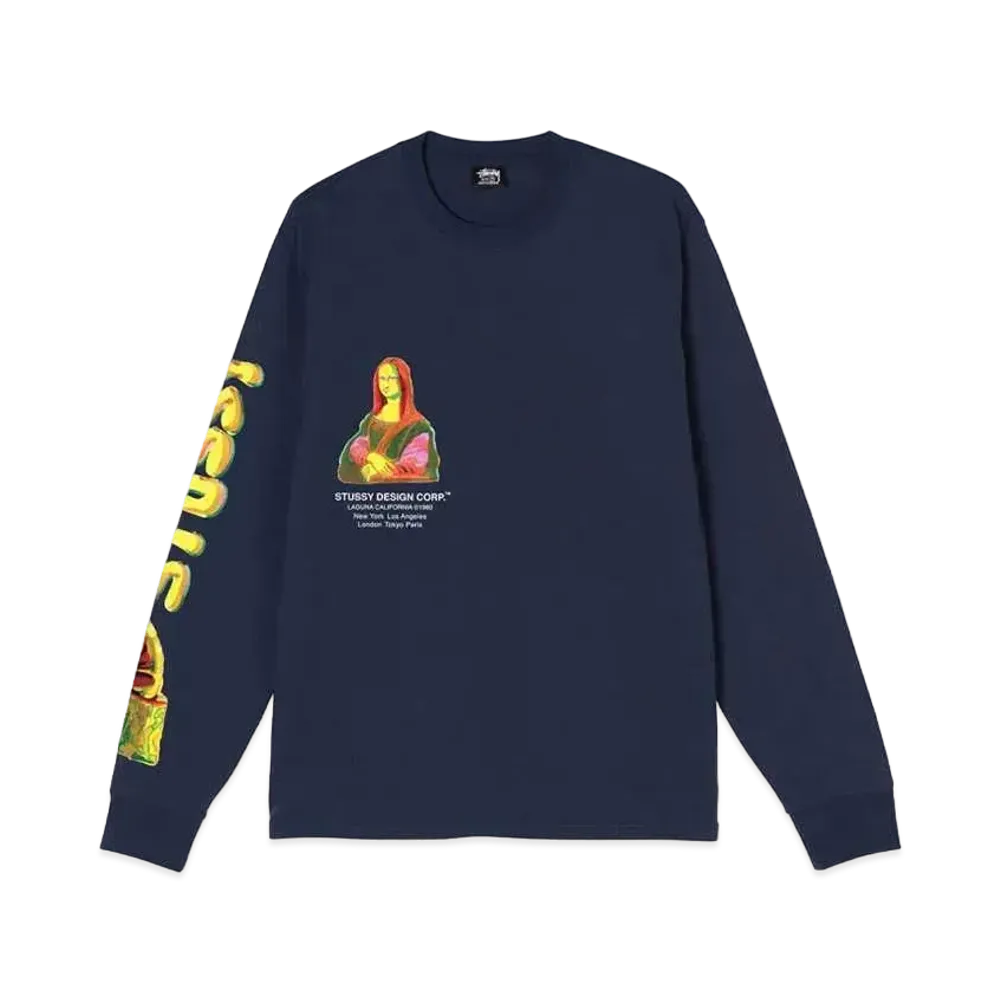 Stussy GALLERY LS TEE "Navy"