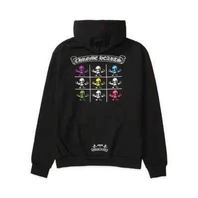Chrome Hearts Scroll Logo Foti Zip-Up Hoodie "Black"