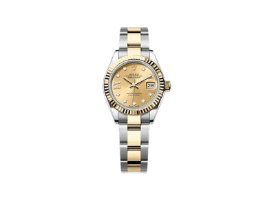 ROLEX Lady-Datejust 28mm Oystersteel & Yellow Gold 279173 "Champagne-colour"