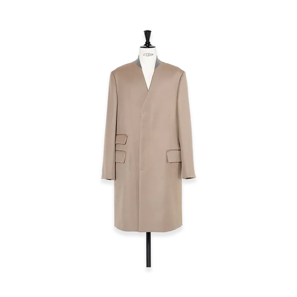 Maison Margiela No Collartailored Coat "Beige"