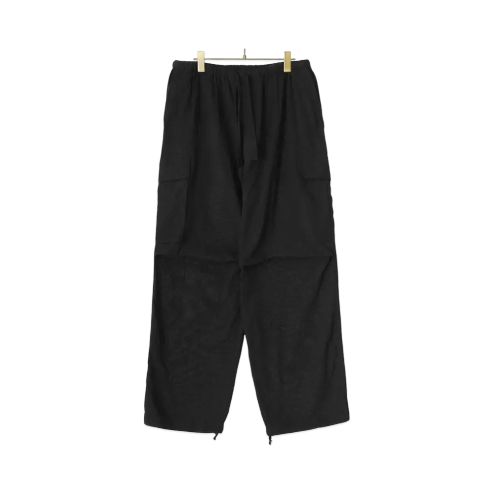 COMOLI Ox Knee Tuck Cargo Pants "Black"