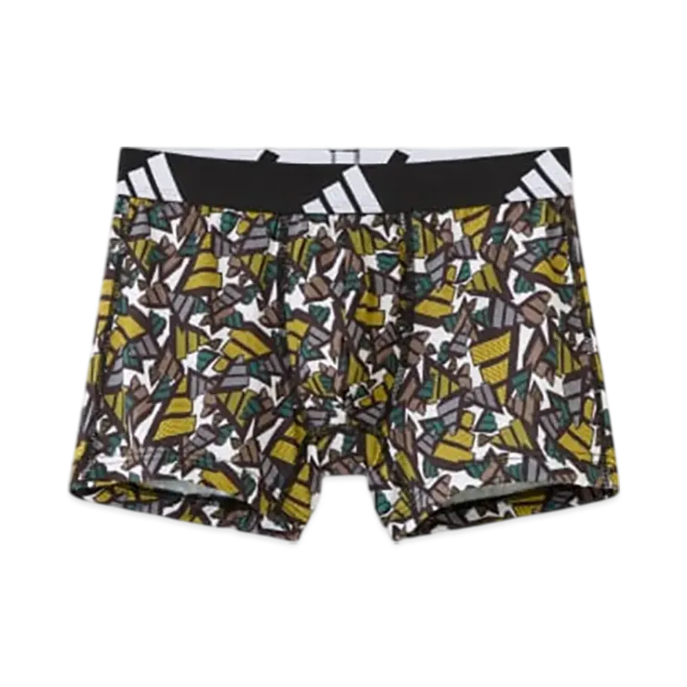 adidas Boxer Brief Logo Pattern "Yellow"