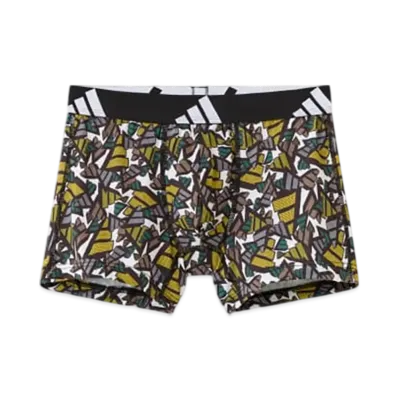 adidas Boxer Brief Logo Pattern "Yellow"