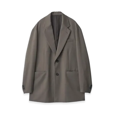 ssstein Oversized Single Breasted Long Jacket "Khaki Beige"