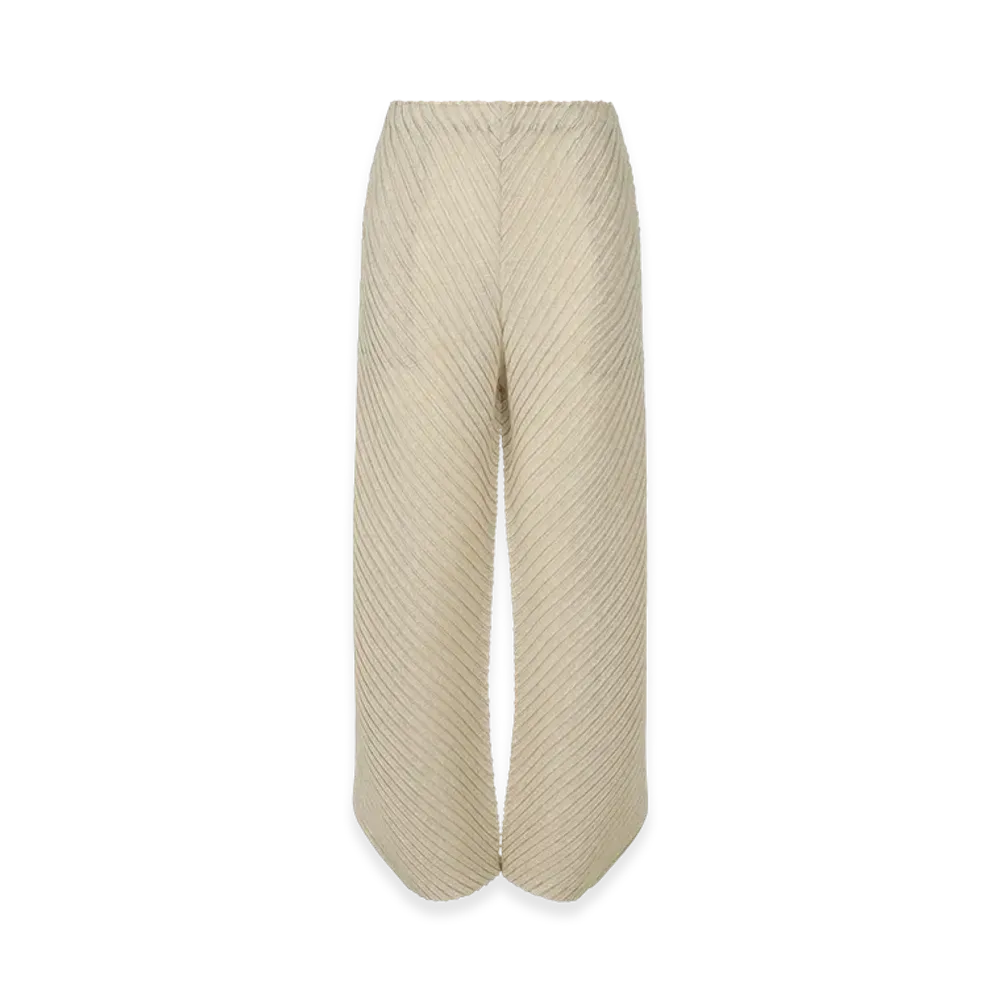 ISSEY MIYAKE Sheer Linen Like Pleats "OakaBeige"