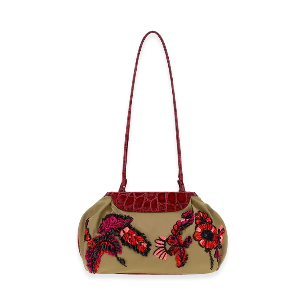 DRIES VAN NOTEN Women's Embroidery Shoulder Bag "Multicolor"