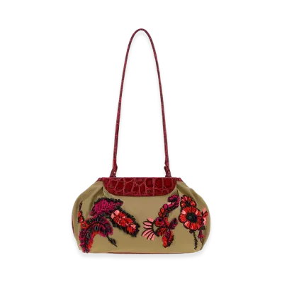 DRIES VAN NOTEN Women's Embroidery Shoulder Bag "Multicolor"