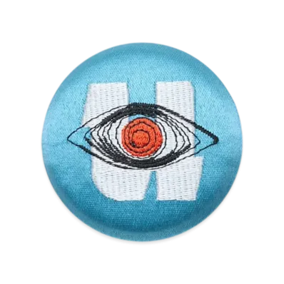 UNDERCOVER Embroidered Badge "Light Blue"