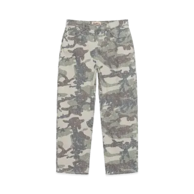 Stussy Big OL Jean Camo Canvas Needlepunch "Woodland Camo"