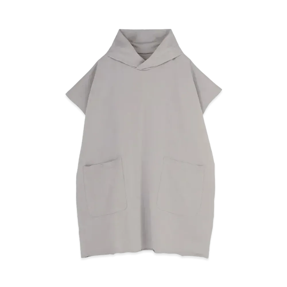 Yohji Yamamoto Y's FLEECY LINING POCKET HOODIE PULLOVER "Gray"