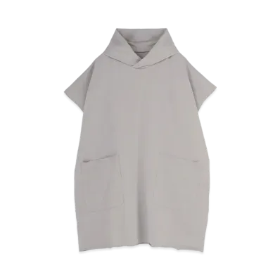 Yohji Yamamoto Y's FLEECY LINING POCKET HOODIE PULLOVER "Gray"