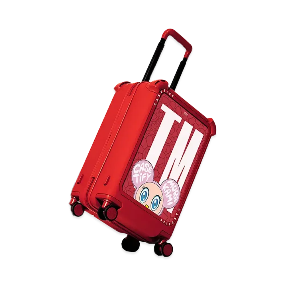 Takashi Murakami x CASETiFY: MR. DOB Bounce Carry-On Travel Set "Red"