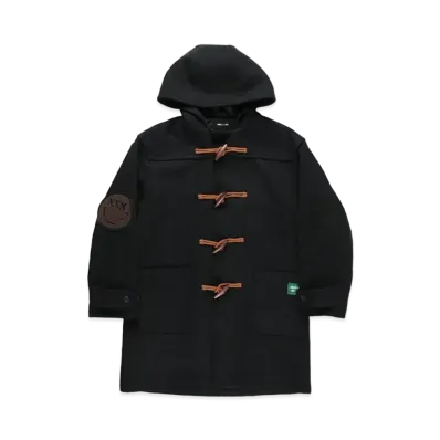 WIND AND SEA GOD SELECTION XXX DUFFLE COAT "Black"