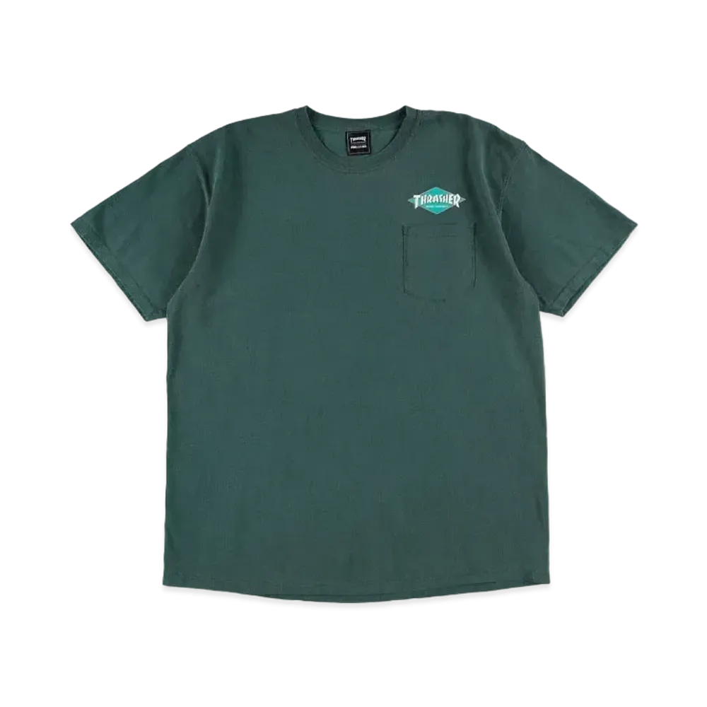 WIND AND SEA x THRASHER S/S Pocket Tee 2 "Blue Spruce"