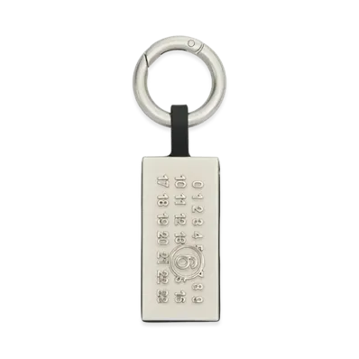 MM6 Maison Margiela Women's Keyring "Silver/Black"