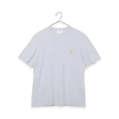 Maison Kitsune Chillax Fox Patch Regular T-Shirt "Light Gray Melange"