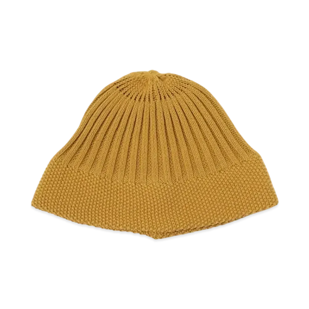 BEAMS Cotton Ribbed Watch Cap "Mustard"