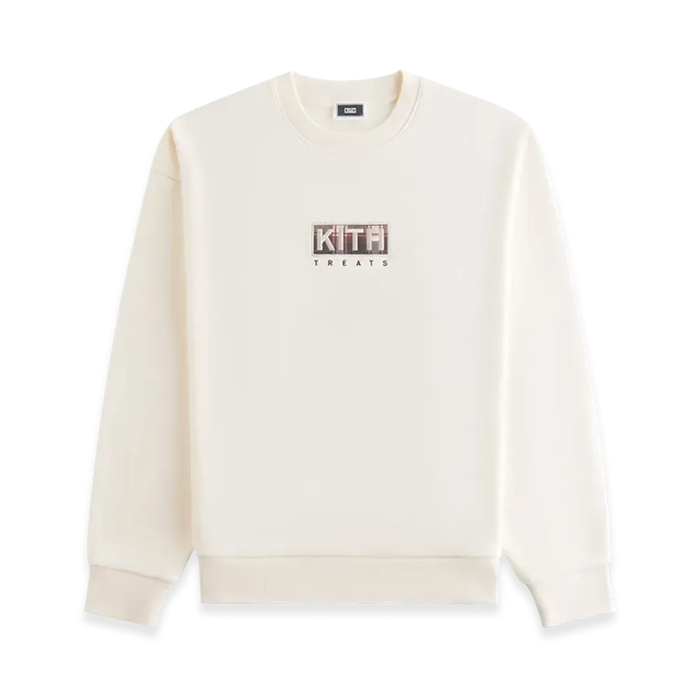 Kith Treats Plaid Logo Nelson Crewneck "Sandrift"
