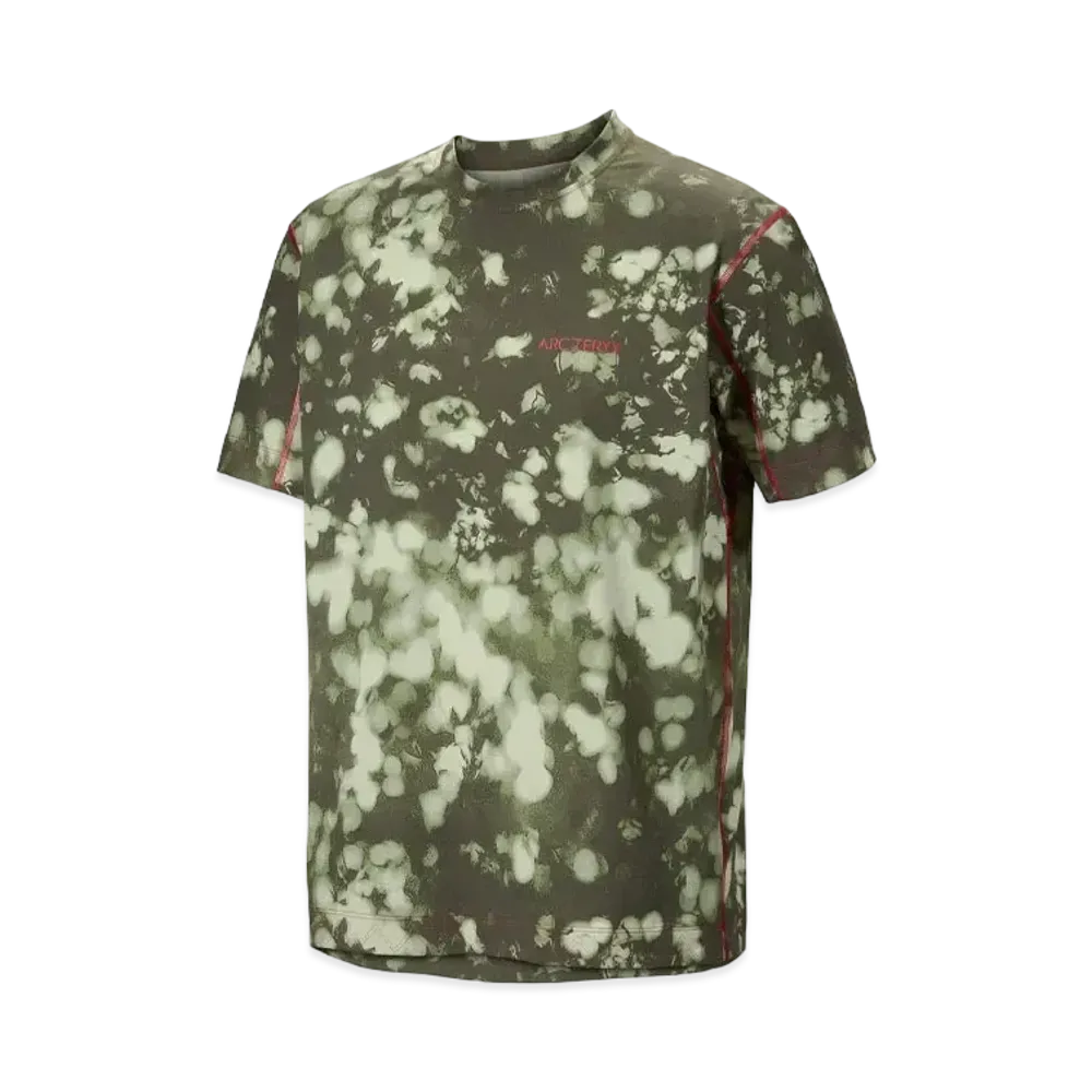ARC'TERYX Walk Gently Copal Short Sleeve Tee "Moss/Salmon Berry Red"
