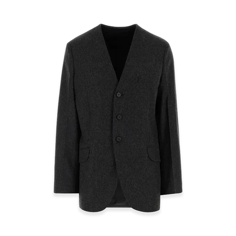 Jil Sander Women's Wool Blazer "Gray/Charcoal"