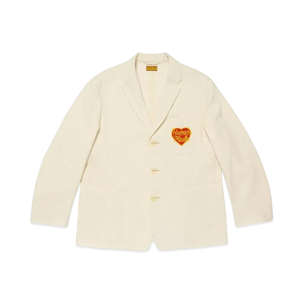 HUMAN MADE Wool Blend Blazer "White"