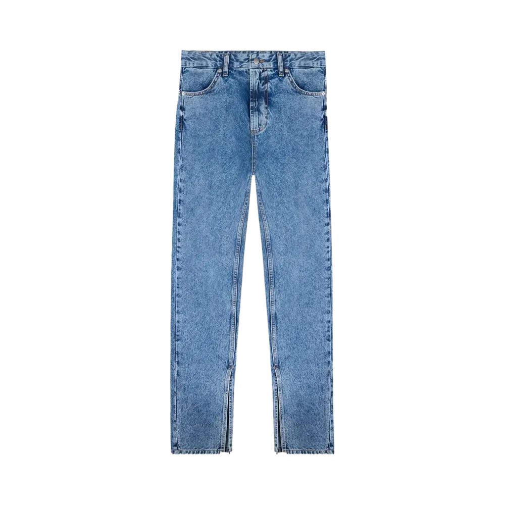 REPRESENT Split Hem Straight Jean "Washed Blue"