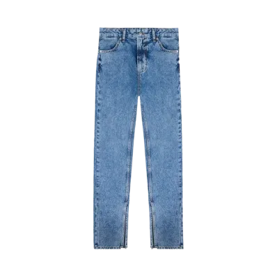 REPRESENT Split Hem Straight Jean "Washed Blue"