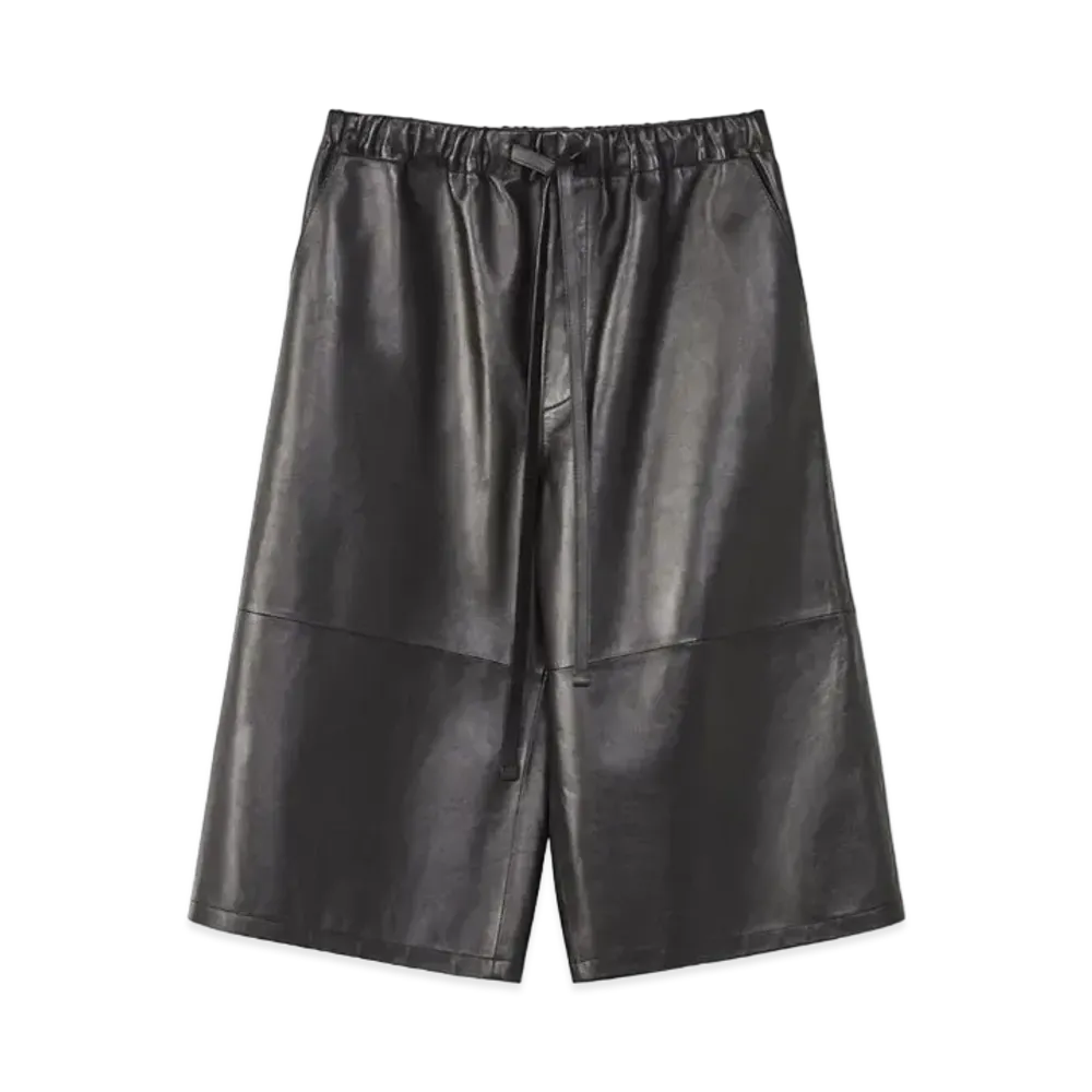 LOEWE x Spirited Away Kaonashi Elasticated Bermudas In Nappa "Black"