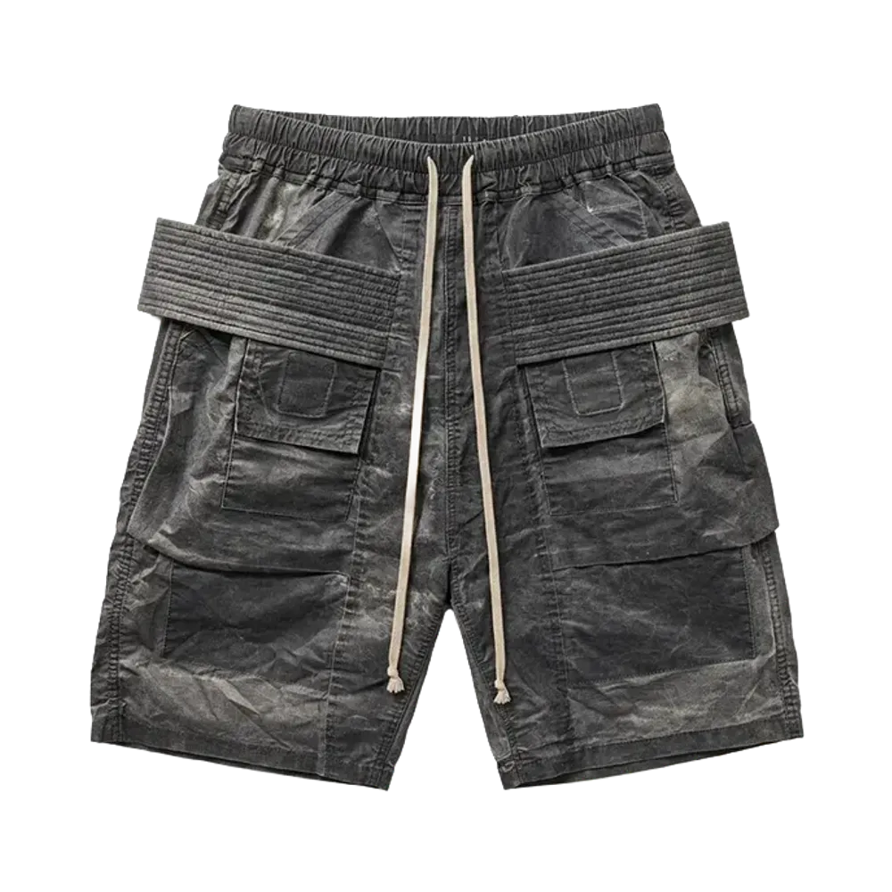 Rick Owens DRKSHDW Creatch Cargo Shorts "Black" 
