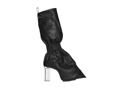 Rick Owens Women's SS26 Cargo Taquito Grainy Cow Leather "Black/Clear"