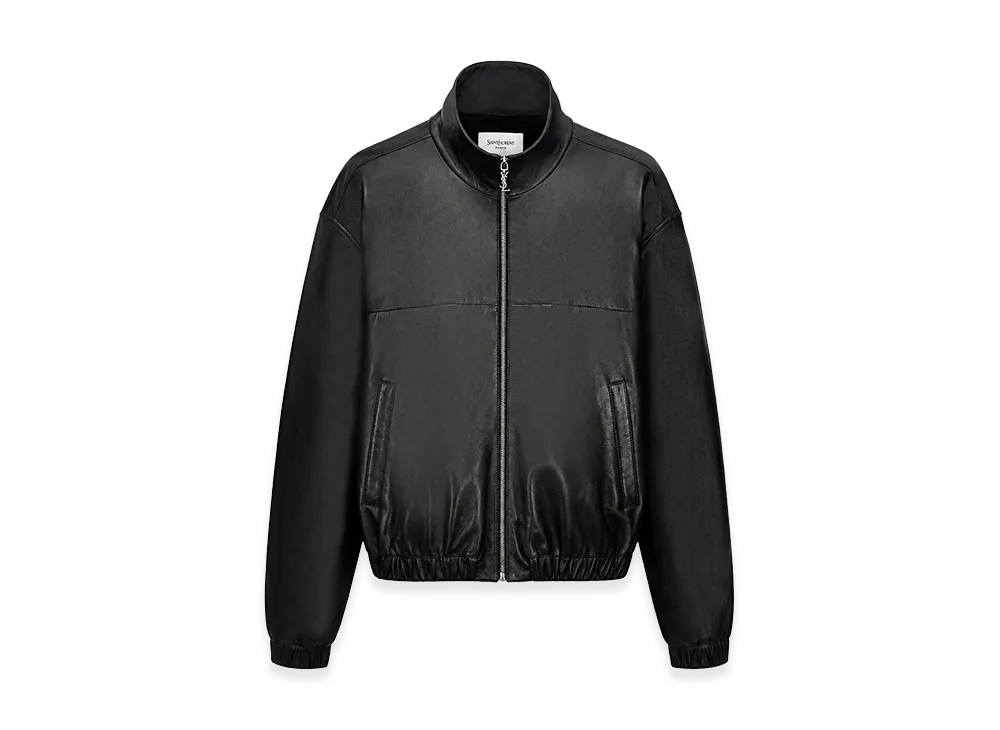 Saint Laurent Cassandre Lambskin Jacket "Black"
