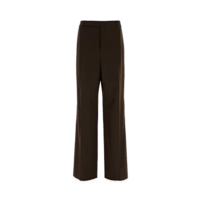 Saint Laurent Pantalon Base P25K Flanelle Br "Brown"