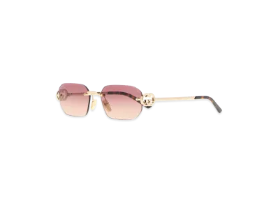 GUCCI Women's Metal Sunglasses "Gold"