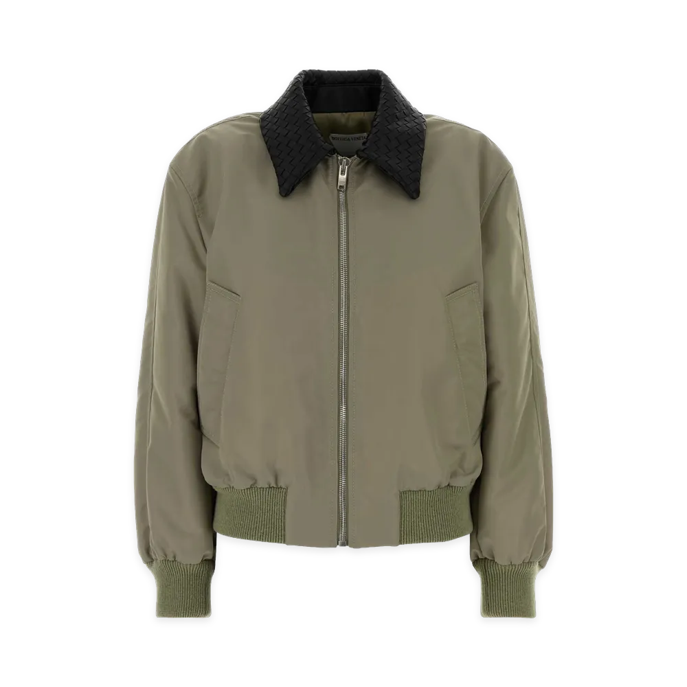 Bottega Veneta Women's Nylon Jacket "Tarragon"
