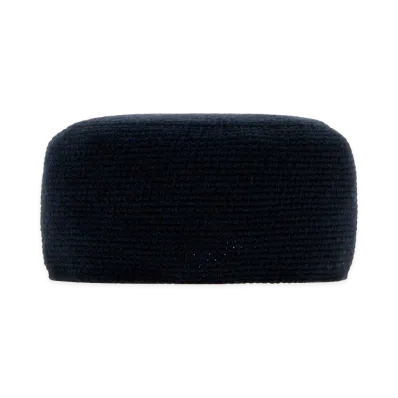 The Row Women's Cashmere Perleaf Hat "Navy"