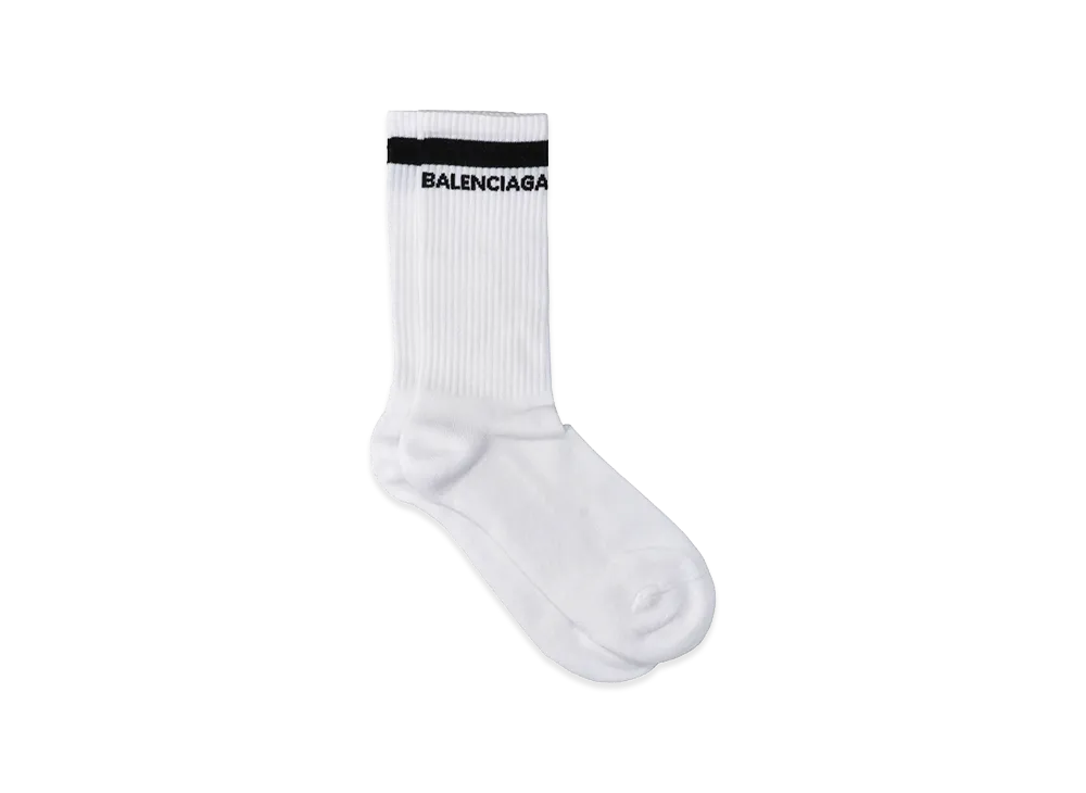 BALENCIAGA Logo socks "White"
