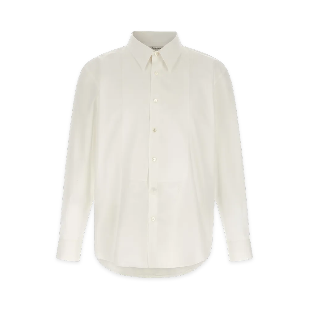 Saint Laurent Sartorial Plastron Shirt "White"