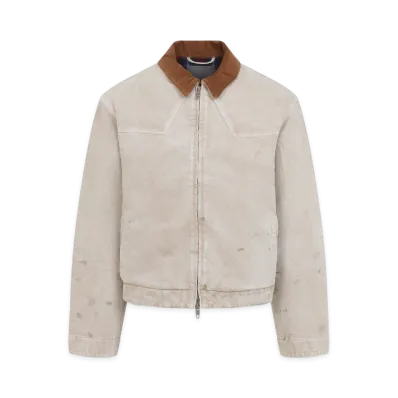 BALENCIAGA Denim Workwear Jacket "Beige"