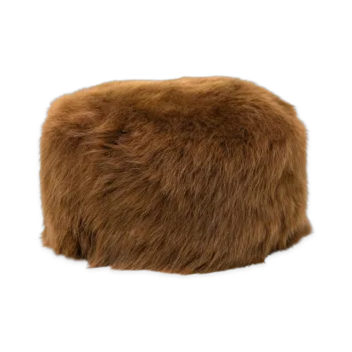 Saint Laurent Women's Pillbox Hat "Camel Brown"