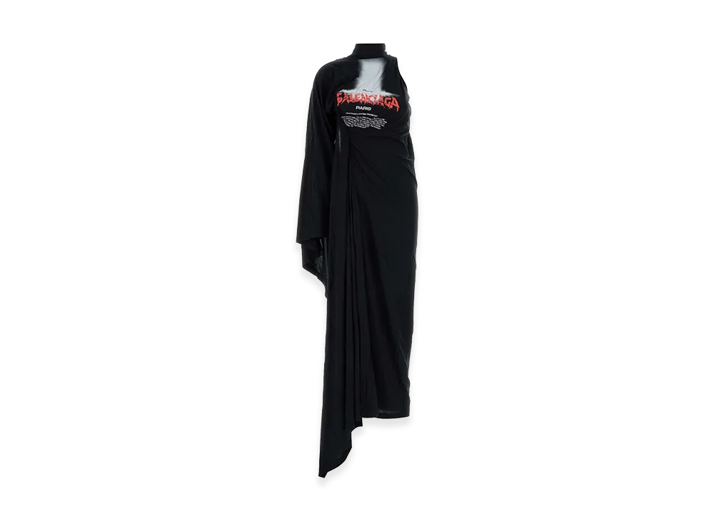 BALENCIAGA Women's Cotton Dress "Black"