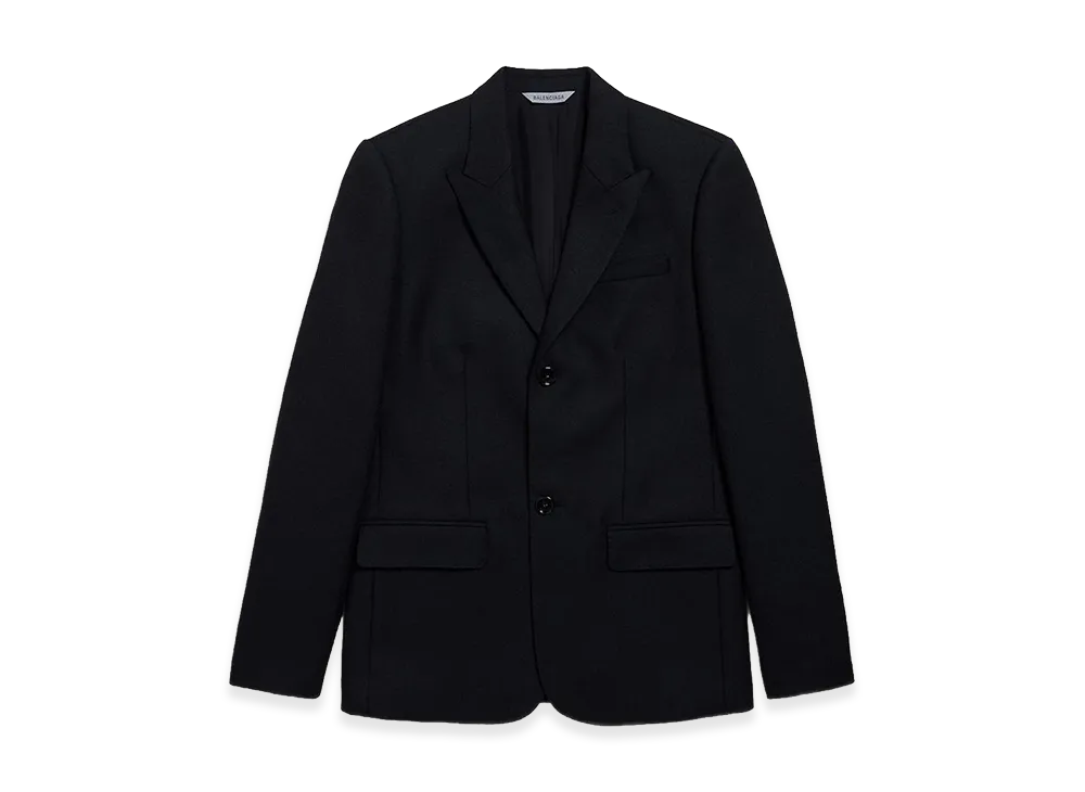BALENCIAGA Single-Breasted Slim Fit Jacket "Black"