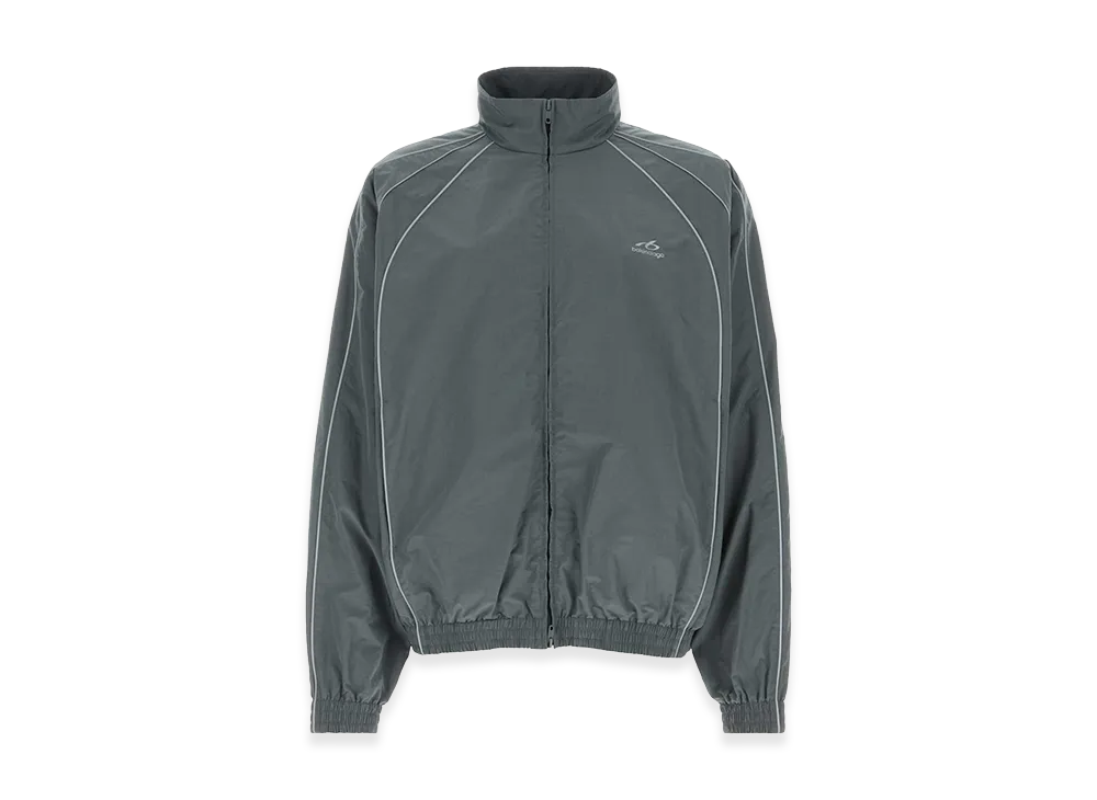 BALENCIAGA Cotton And Nylon Jacket "Elephant Grey"
