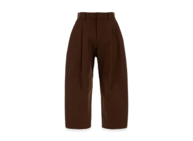 BALENCIAGA Cotton Wide-Leg Pant "Multicolor/Chocolate/Brown"